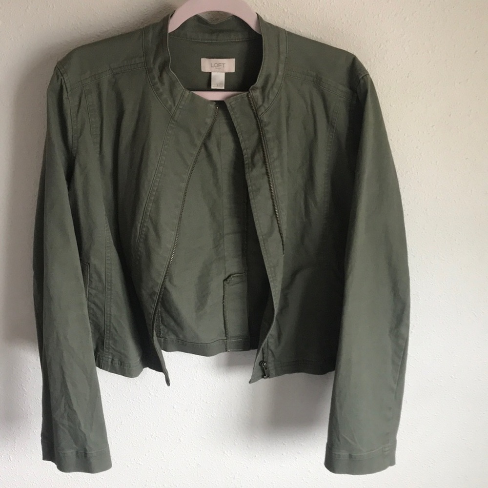 Large Loft Outlet Green Jacket
